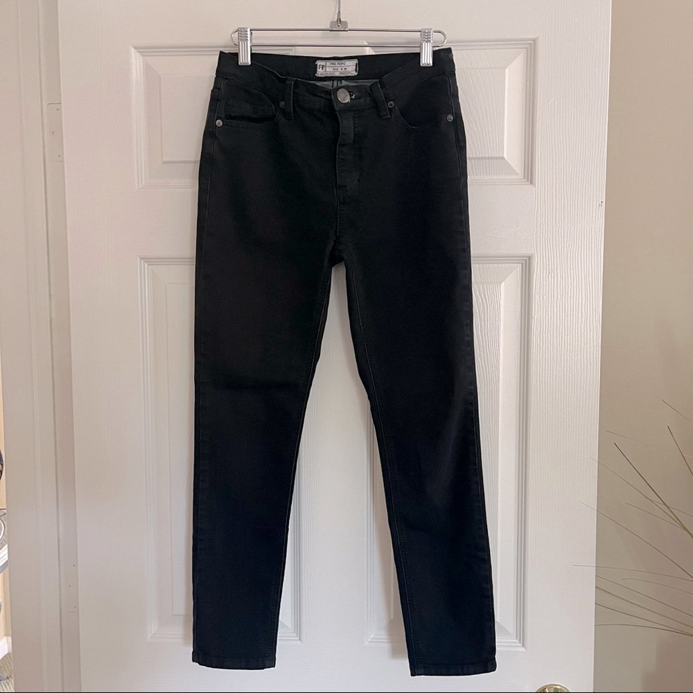Free People Black Skinny Jeans